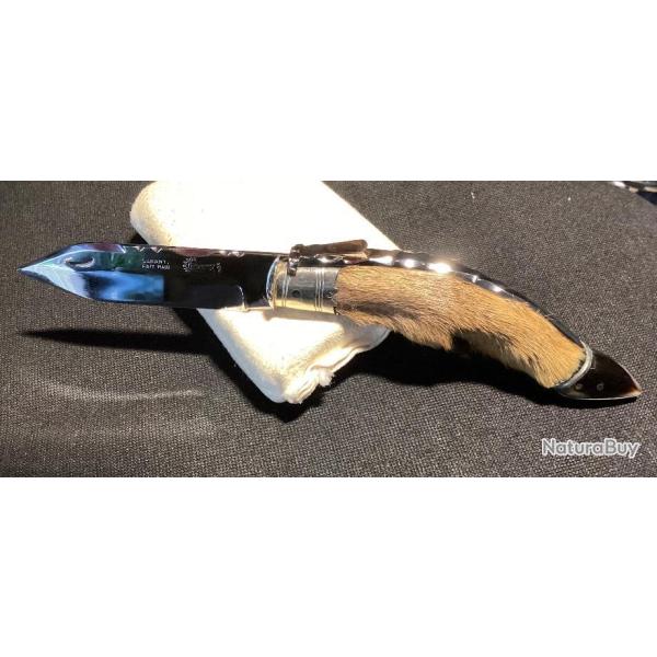 Grand couteau de chasse Le Mirador � palanquille pi�ce unique Angel NAVARRO