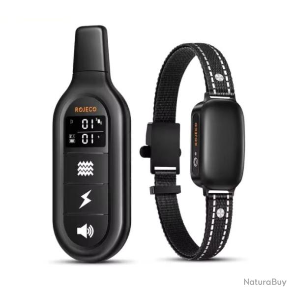 COLLIER DE DRESSAGE CHIEN - MULTIMODES - �TANCHE IPX7 - 30J AUTONOMIE
