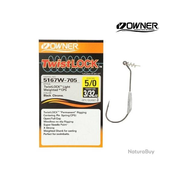 OWNER TWISTLOCK LIGHT WEIGHTED 5167W-705 5/0