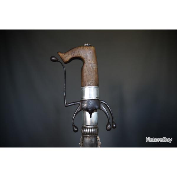 Sabre nimcha fourreau argent 800/1000 - Maroc, 19�me 1�re moiti� 20�me si�cle