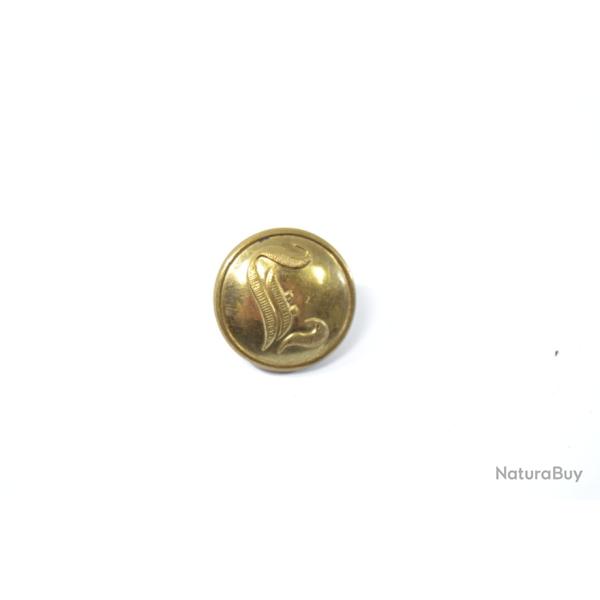 Ancien bouton am�ricain conf�d�r�s - Confederate Script Infantry Button, �poque � d�finir