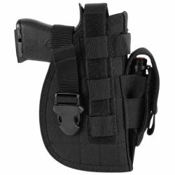 Holster universel de pistolet avec porte chargeur en nylon noir