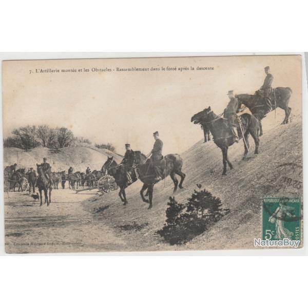 CPA- L ARTILLERIE MONTEE ET LES OBSTACLES