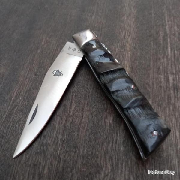 Unique Couteau R�gional ALPIN GILLES REYNEWAETER Manche en Corne d Antilope