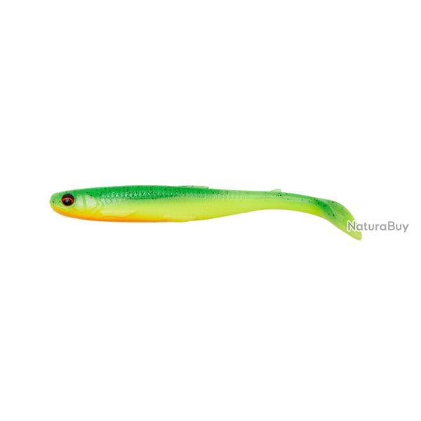 Leurres SAVAGE GEAR Slender Scoop Shad 11cm � l'unit� Green Yellow