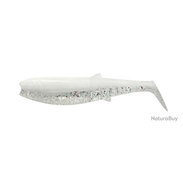 Leurre SAVAGE GEAR Cannibal Shad 8cm � l'unit� White Flash