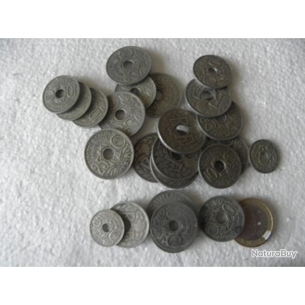 collection antique 5,10,25 centimes