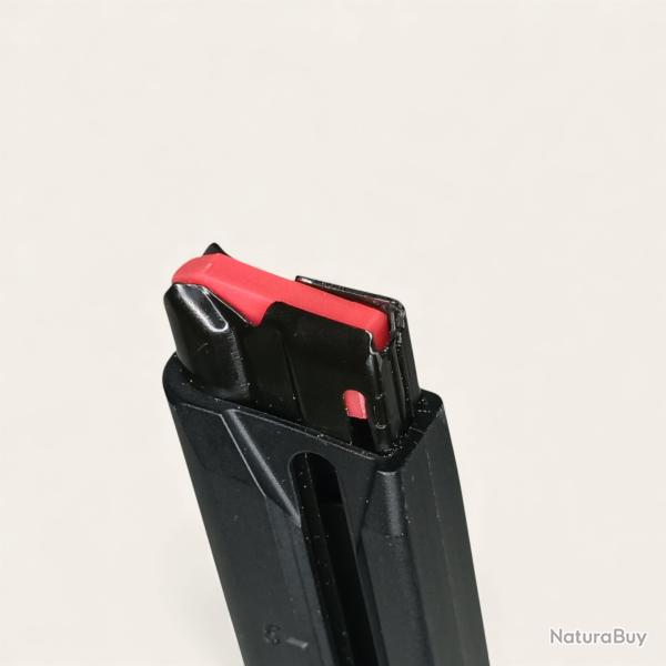 Planchette �l�vatrice de chargeur +2 coups pour FN-502 rouge Made in France