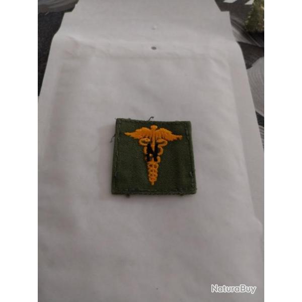 Collars officier arm�e us NURSE MEDIC kaki jaune original1