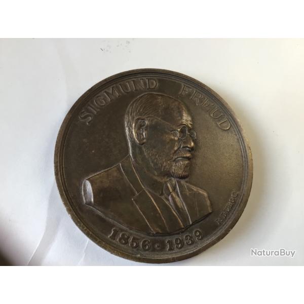 VENDU PAR LE-CUIRASSIER BELLE MDAILLE BRONZE SIGMUND FREUD 1856/1939