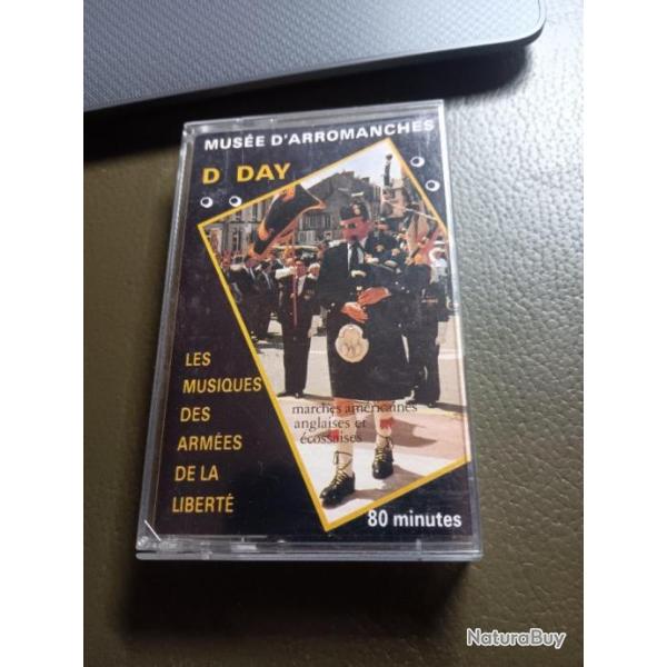 K7 audio D.Day les musiques des arm�es de la libert�  mus�e d'Arromanches