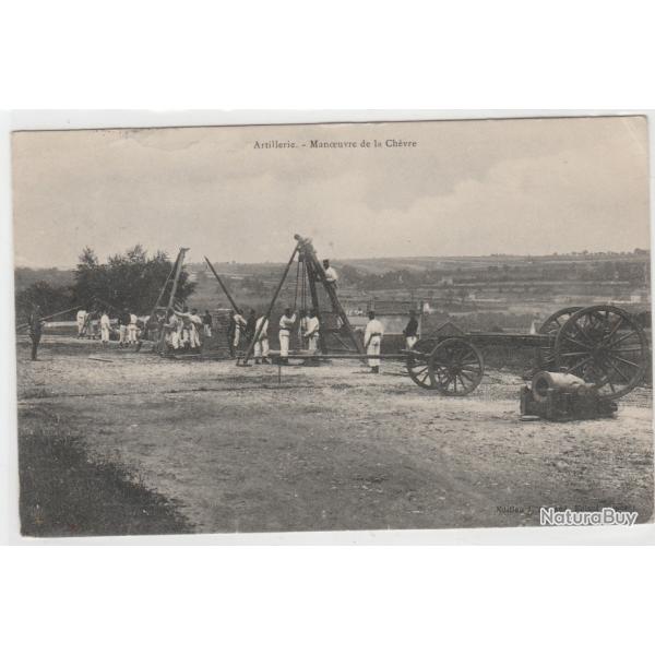 CPA - ARTILLERIE MANOEUVRE DE LE CHEVRE