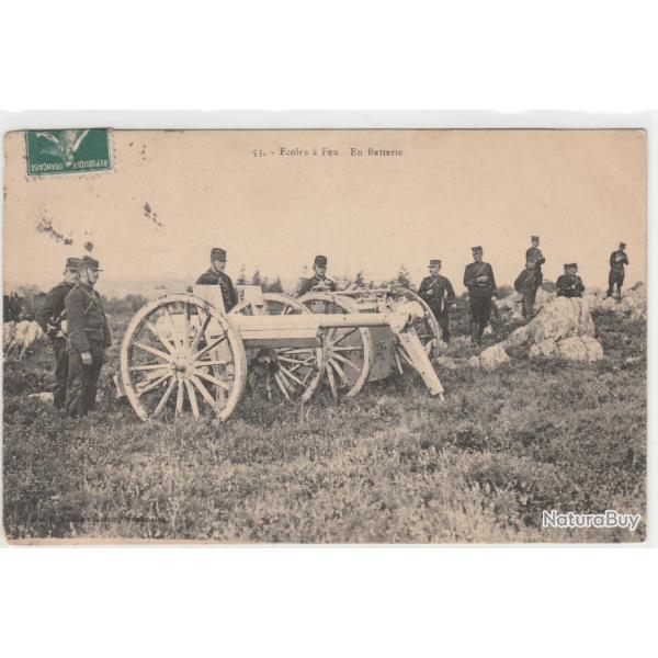 CPA-  �coles � Feu. En Batterie