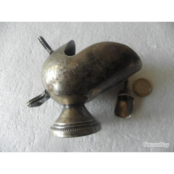 sucrier anglais seau avec pelle a sucre argenterie vintage metal argente
