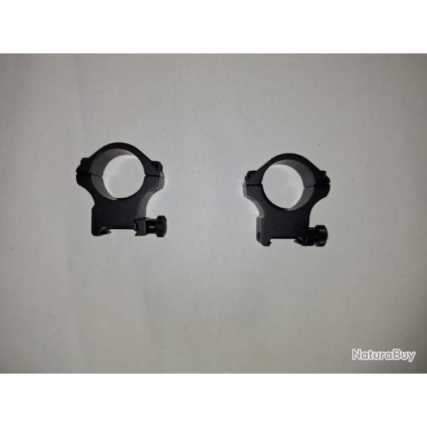 Colliers Sport Match diam�tre 30 hauteur 15 mm - MONTAGE PICATINNY 21 mm