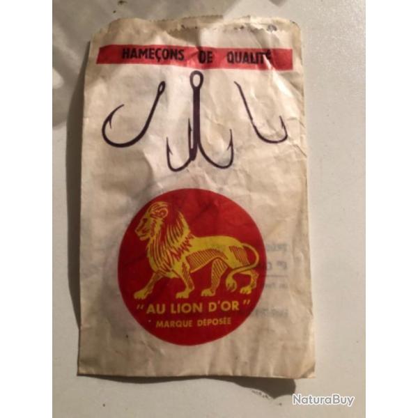 1 publicit� lion d'or papier d'emballage collection p�che occasion