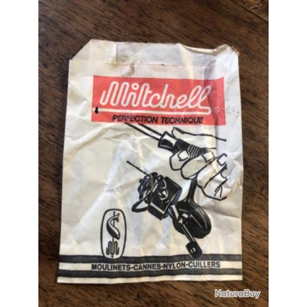 1 publicit� mitchell papier d'emballage collection p�che occasion moulinet cuill�re