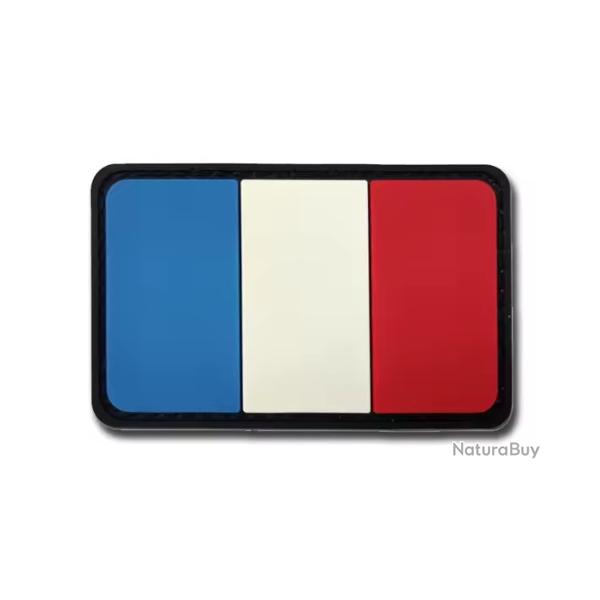 Patch Drapeau - France - PVC - Bords arrondis - velcro - Livraison gratuite