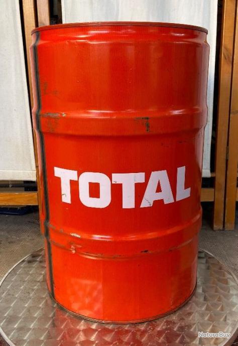 Baril Métal 60L Noir Mat, Bidon Tonneau, Décoration Ou Rangement Industriel