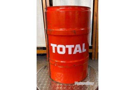 BIDON MÉTAL 60 litres tonneau poignée fut container coffre sécurité étanche TBE