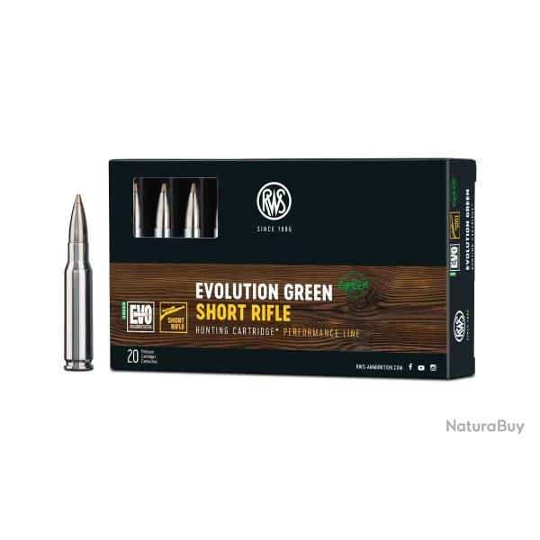 Balles de Chasse Short Rifle RWS Evolution Green .308 Win.