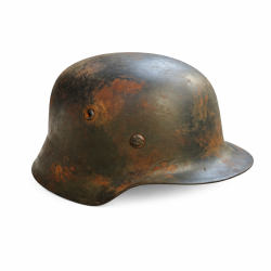 Casque Allemand Wehrmacht M35 Vieilli  - Reproduction Premium