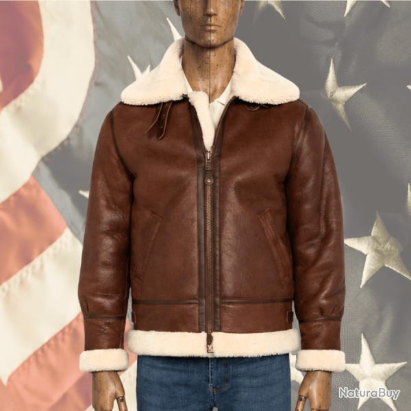 Blouson US Cuir Bombardier B3 LC1259 Cognac Schott