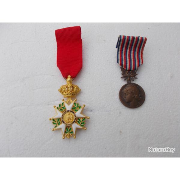 lot n�2 de 2 m�dailles,�tat neuf