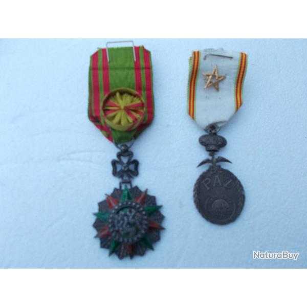 lot n�4 de 2 m�dailles,�tat neuf