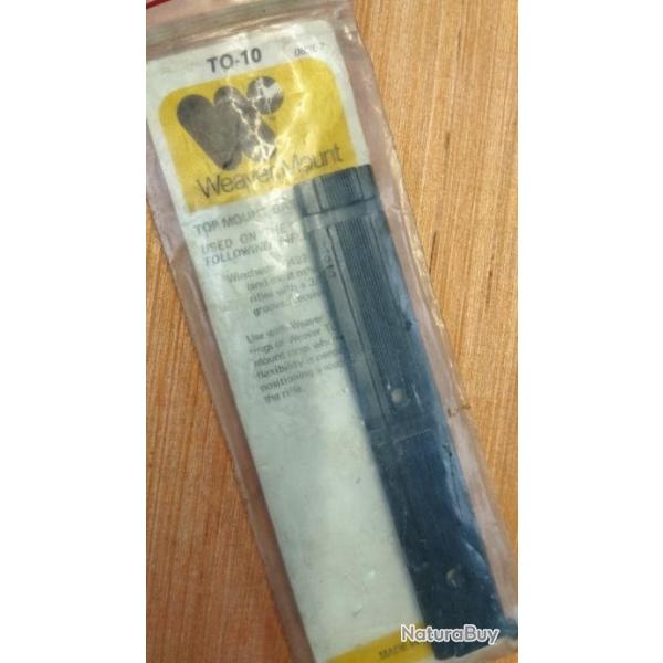 Embase support lunette Weaver ref. TO-10 pour Winchester 9422 neuf . (  manque les vis .)