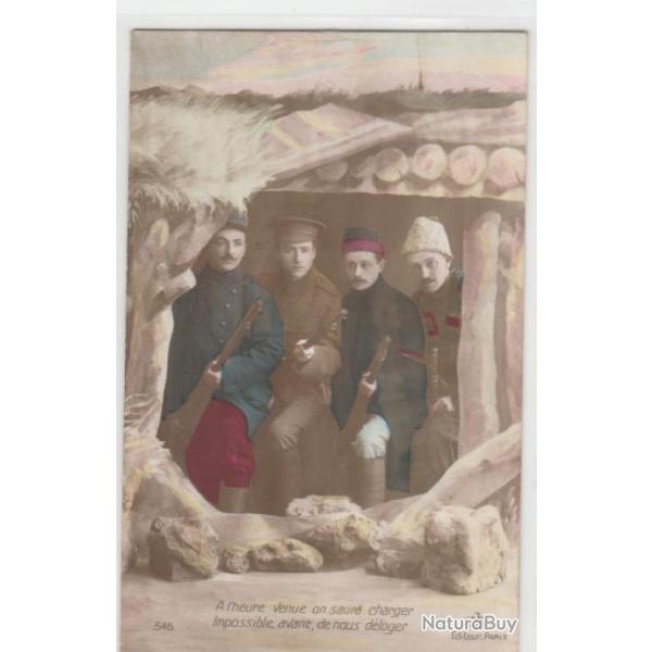 CPA Patriotique - a l'heure venue ons saura charger impassible avant de nous deloger