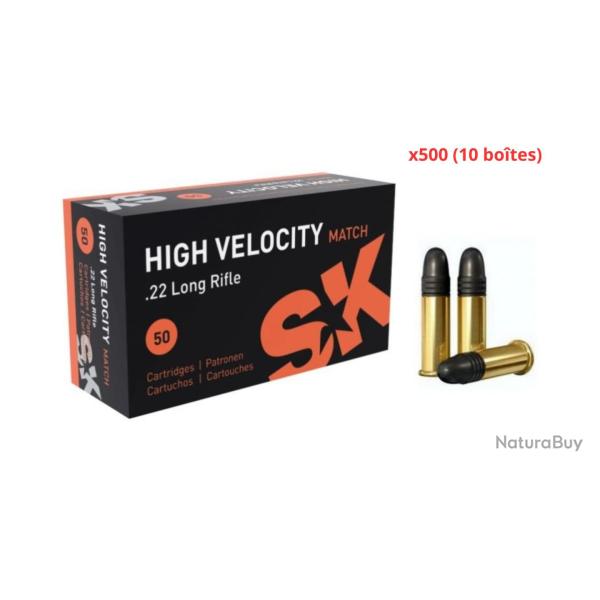 MUNITIONS SK CALIBRE 22LR HIGH VELOCITY MATCH 40gr - 2.6g x500 