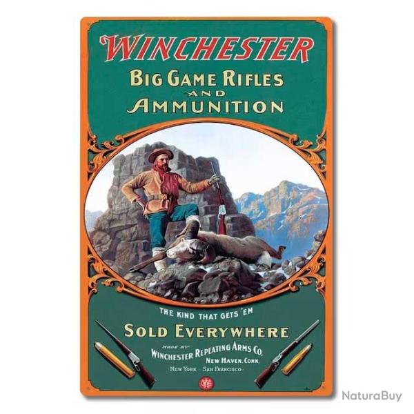 Plaque d�corative m�tal Winchester mouflon