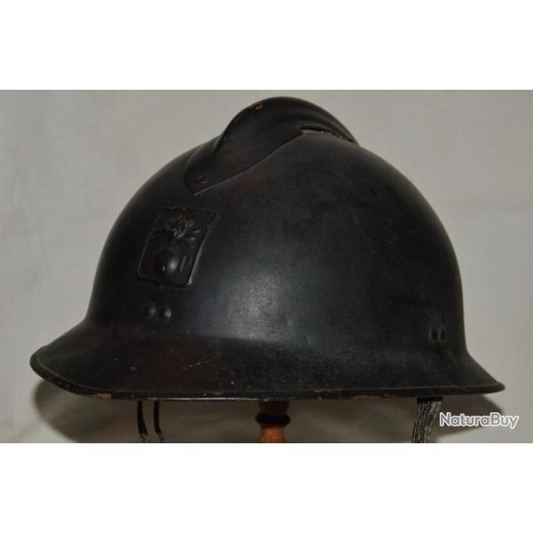 CASQUE Mle 1926-DEFENSE PASSIVE-ETAT FRANCAIS-OCCUPATION-2�GUERRE 1939/1945