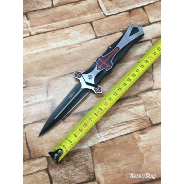 Couteau de poche ��le templier ��