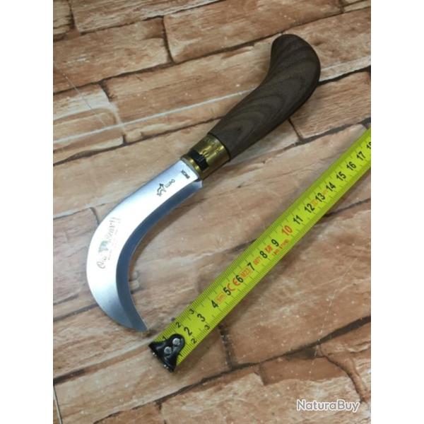 Serpette ��old bear�� manche en noyer huil�