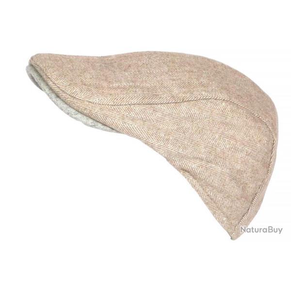 Casquette Beret Beige Chine Chevrons Laine Hipster Taille R�glable Hackney Taille unique Beige