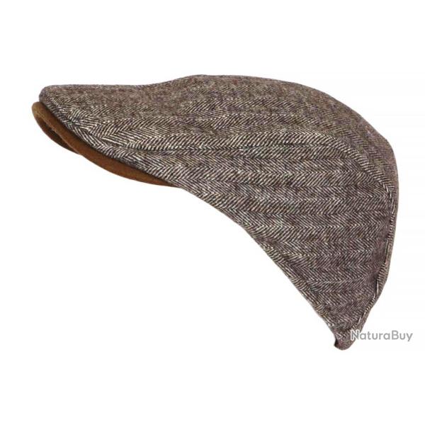 Casquette Beret Marron Chine Laine Chevrons Hipster Taille R�glable Hackney Taille unique Marron