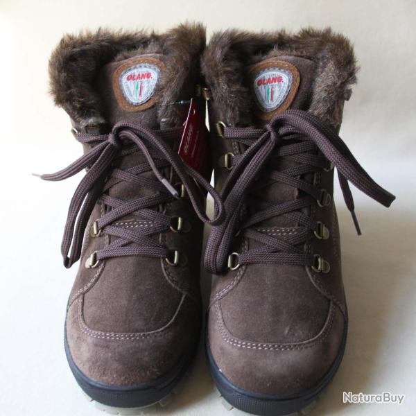 Chaussures de marche pour femme en daim nubuck marron glac� TAUPE