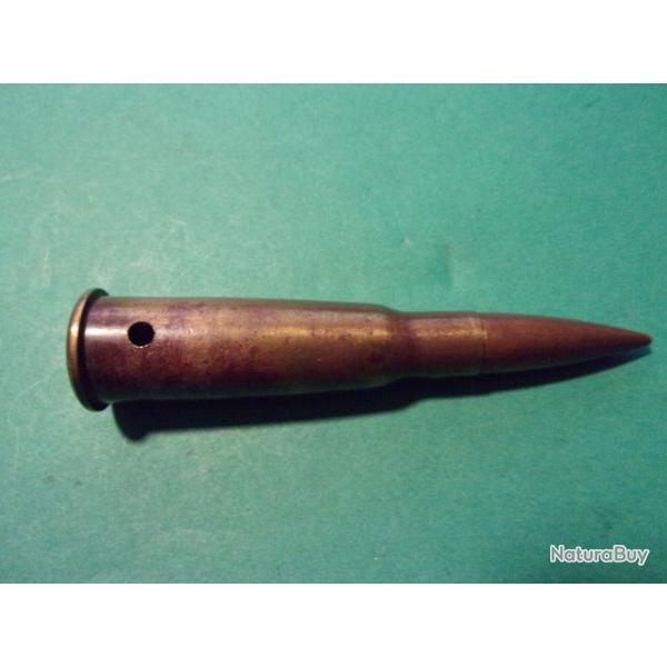 1 Munition 8x50 R Lebel Marquage: (35/M/2/TS) �tui laiton, balle blind�e, neutralis�e