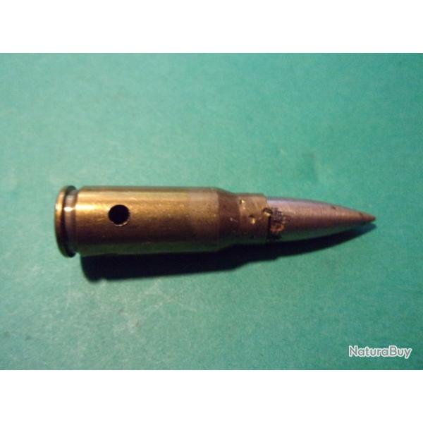 1 Munition 7,92x33 Kurz ( PPU ) �tui laiton, balle blind�e nickel�e, neutralis�e