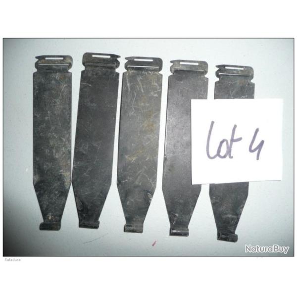 lot de 5 passe-bandes pour AA52 ALGERIE INDOCHINE  originaux en TBE ( MILITARIA  )