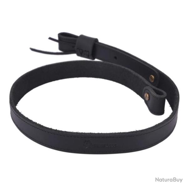 �charpe en cuir de buffle pour fusil NOIR SANS ATTACHE