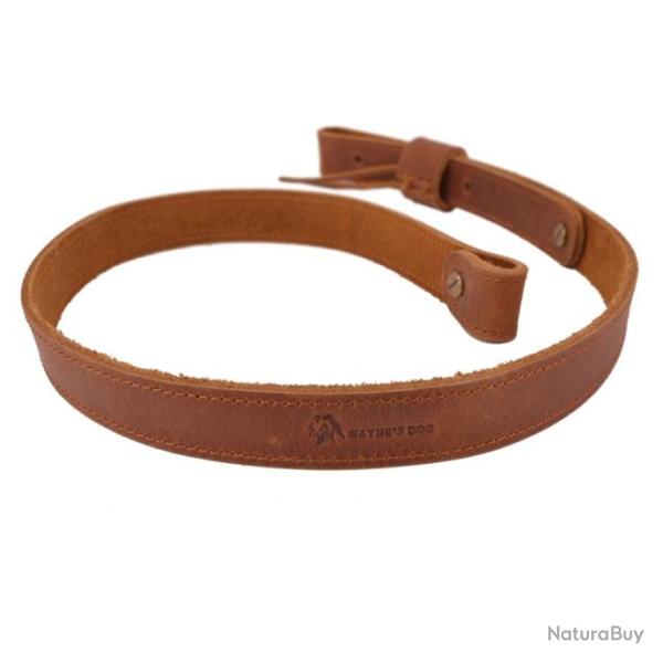 Sangle pour fusil en cuir de buffle sans �merillons Mil-Spec MARRON- LIVRAISON GRATUITE !!