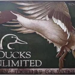 Plaque d&eacute;corative m&eacute;tal Ducks Unlimited pilet