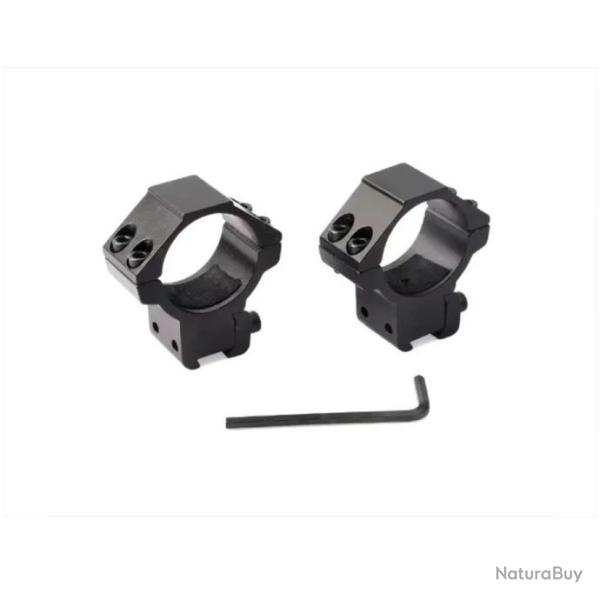Colliers bas rail 11 mm pour lunette de tir diam�tre 25,4 mm (1 pouce)