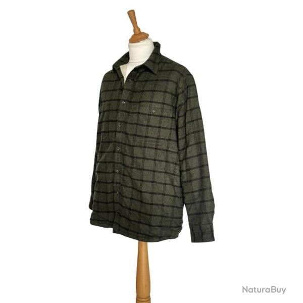 Surchemise double en polaire Carreaux forestiers