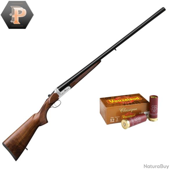 Pack Chasseur ! Fusil juxtapos� Yildiz El�gant Cal. 12/76 DD + mun