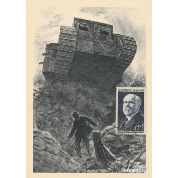 CPA- la grande guerre et la philat�lie - Paris - salon d'automne 1958 - le tank
