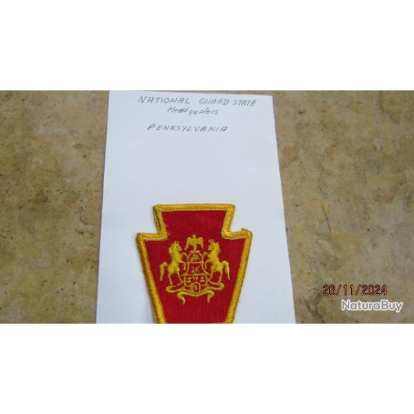 garde nationnale Pennsylvania patch US insigne post deuxi�me guerre am�ricain grade GI